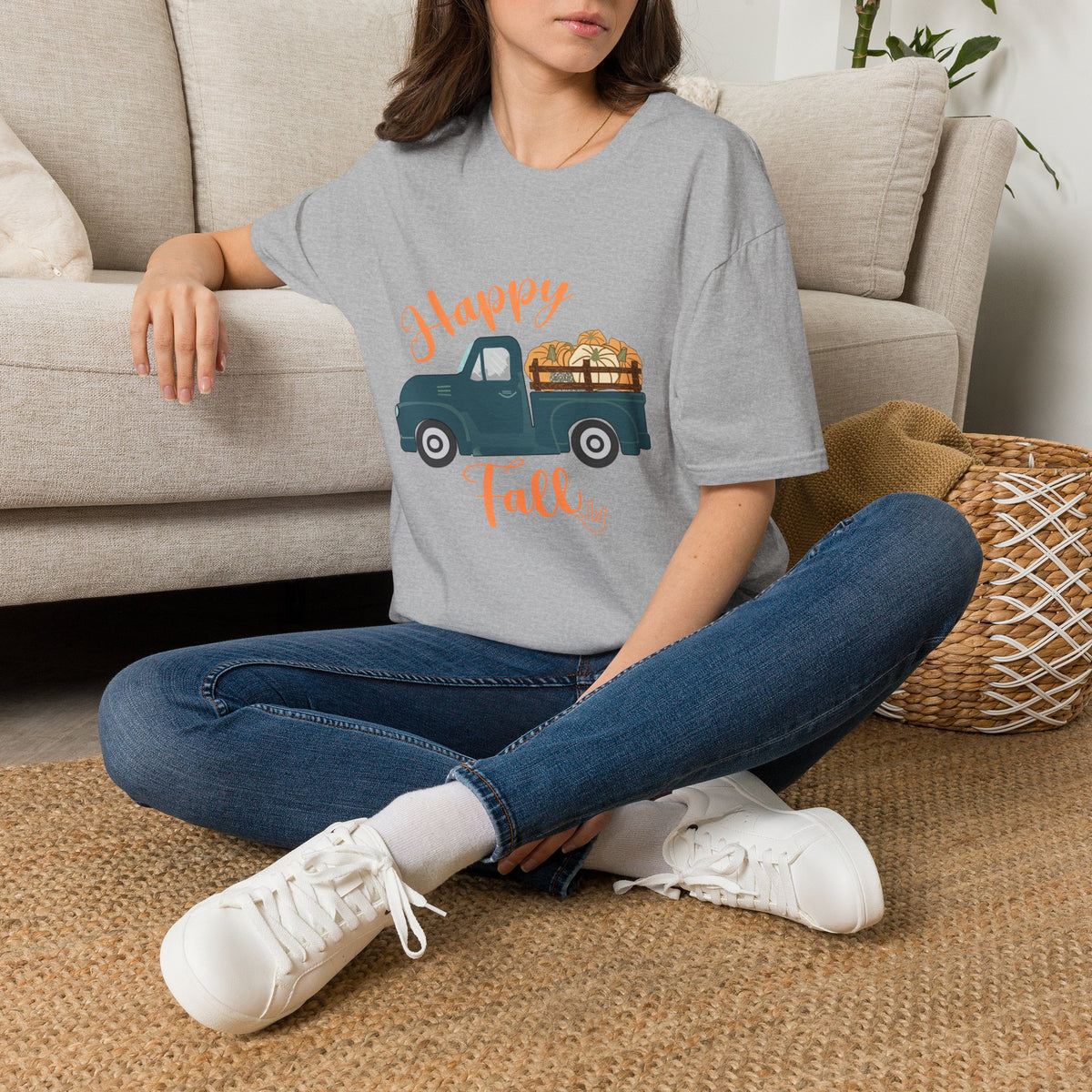 Happy Fall Vintage Truck  - T-Shirt