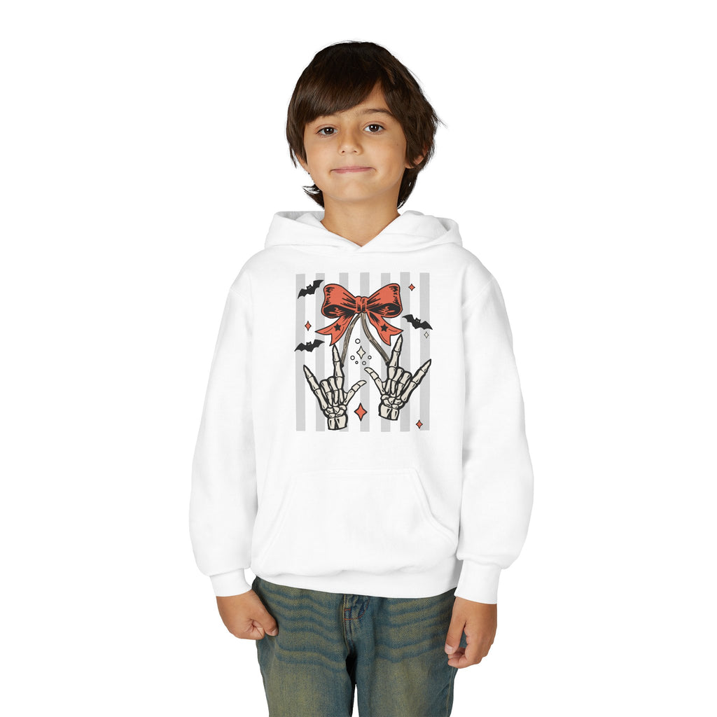 Spooky Skeleton Hands "I Love You" ASL - Kid Hoodie