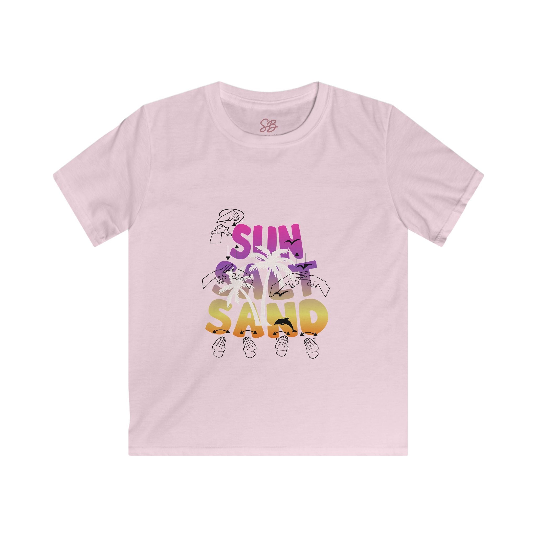 Kids Shirt - "Sun, Salt & Sand" in American Sign Language -  Kid Shirt