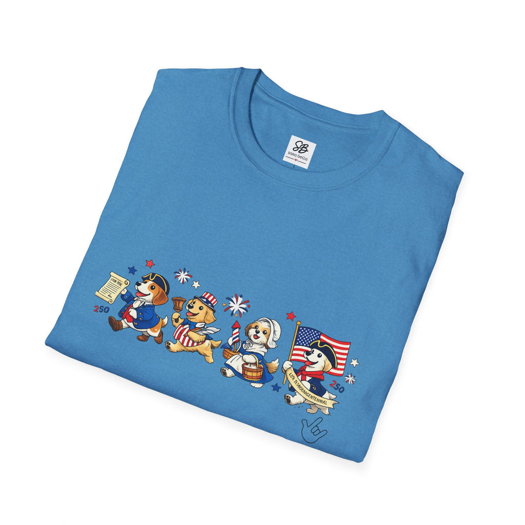 Patriotic Dogs Parade T-Shirt