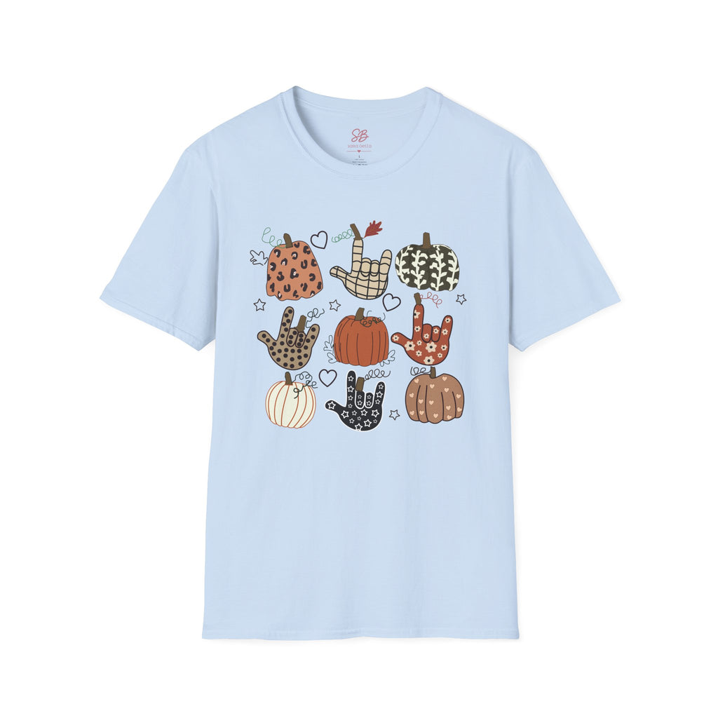 ASL Pumpkins Tic-Tac-Toe - T-Shirt