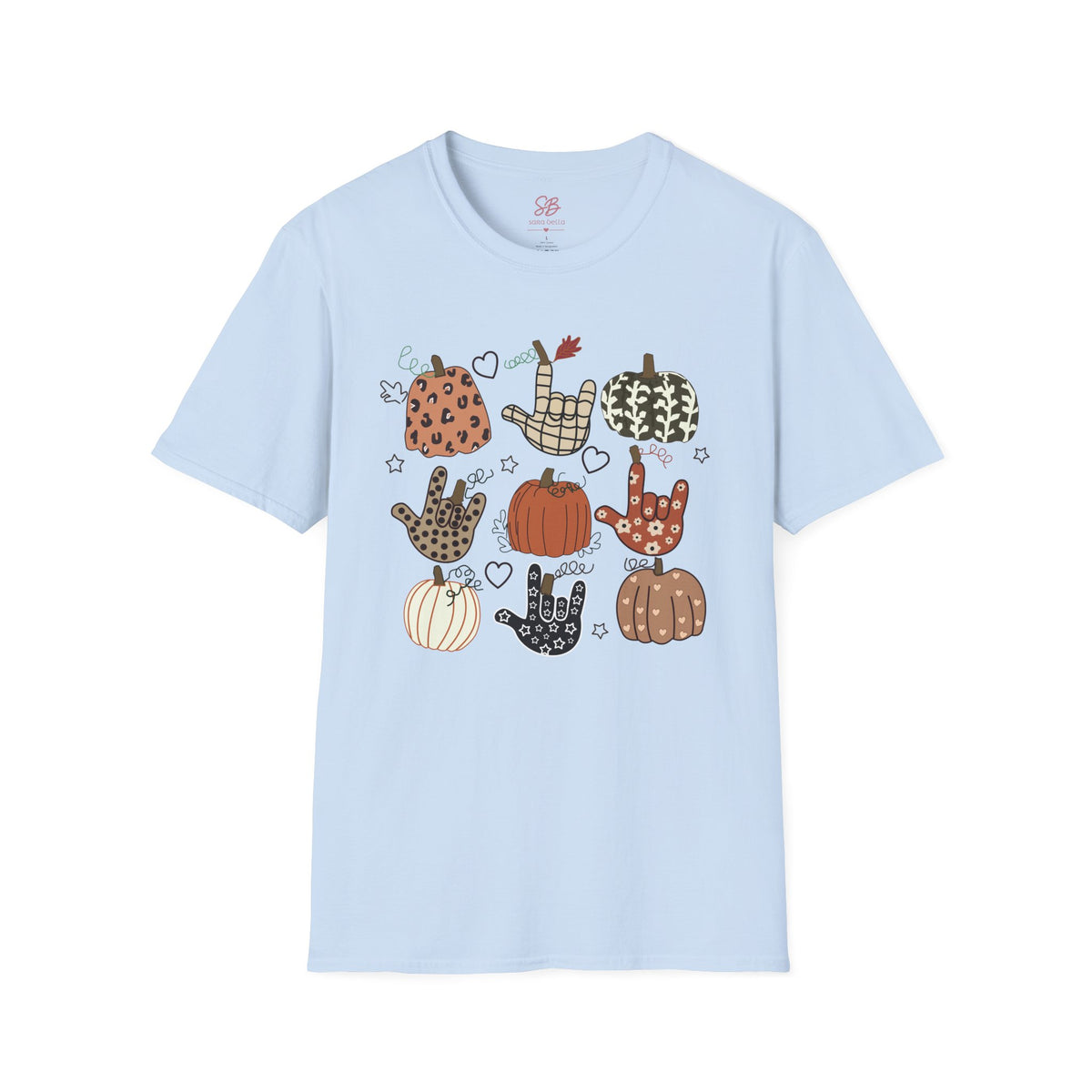 ASL Pumpkins Tic-Tac-Toe - T-Shirt