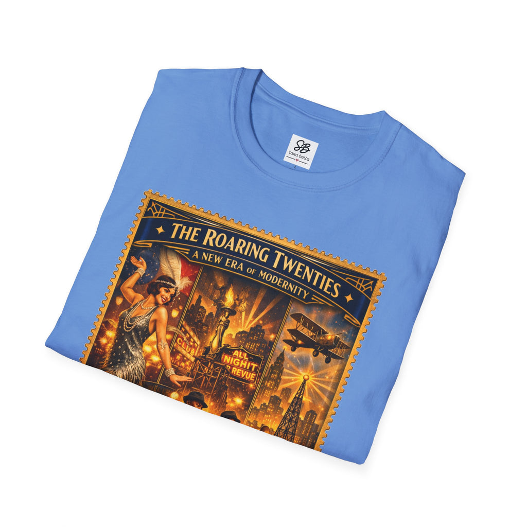 Roaring Twenties Vintage Stamp T-Shirt