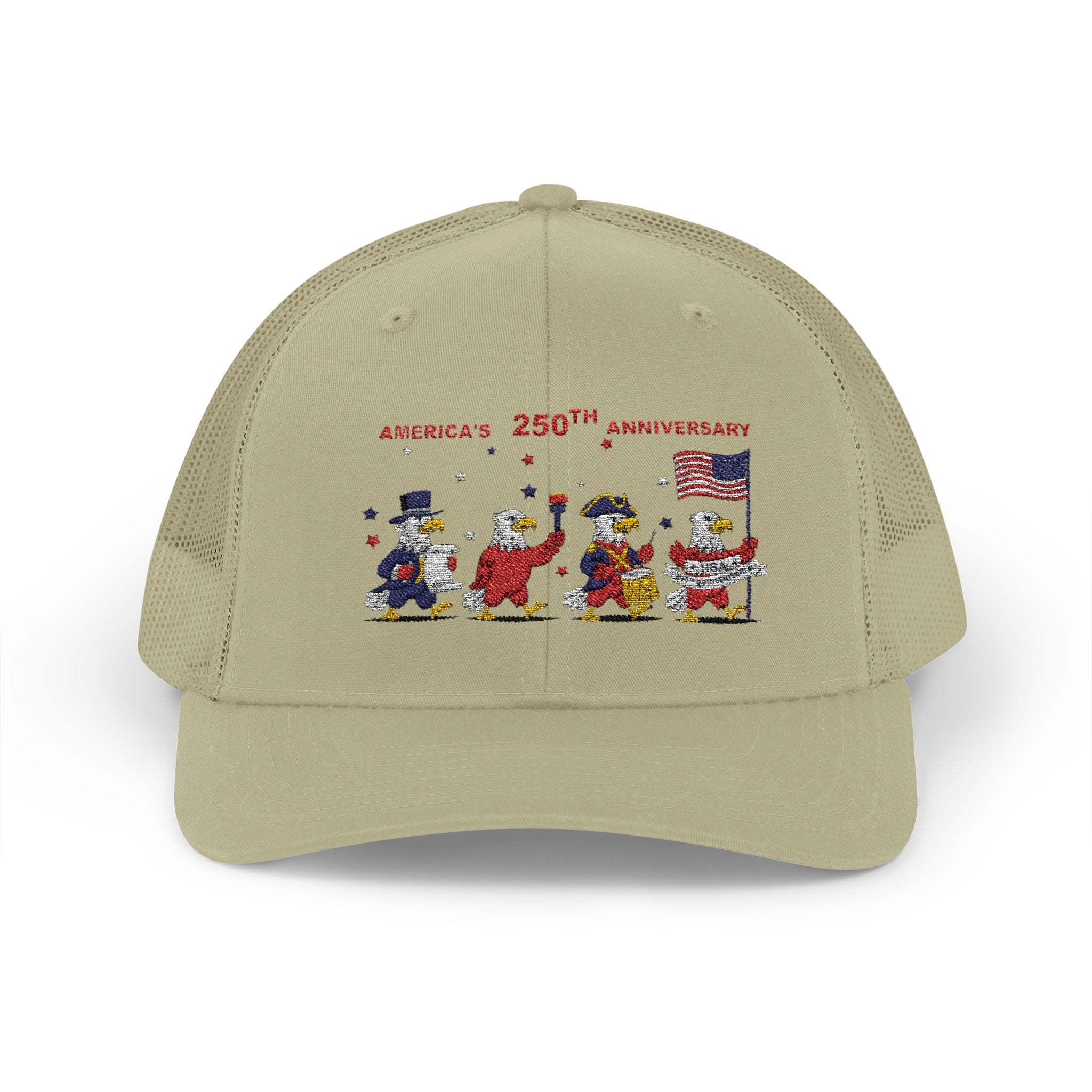 Patriotic Eagles Parade 250th Anniversary Snapback Trucker Cap