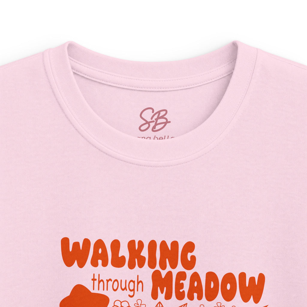 Walking Through Meadow Sunflowers - Kid T-Shirt