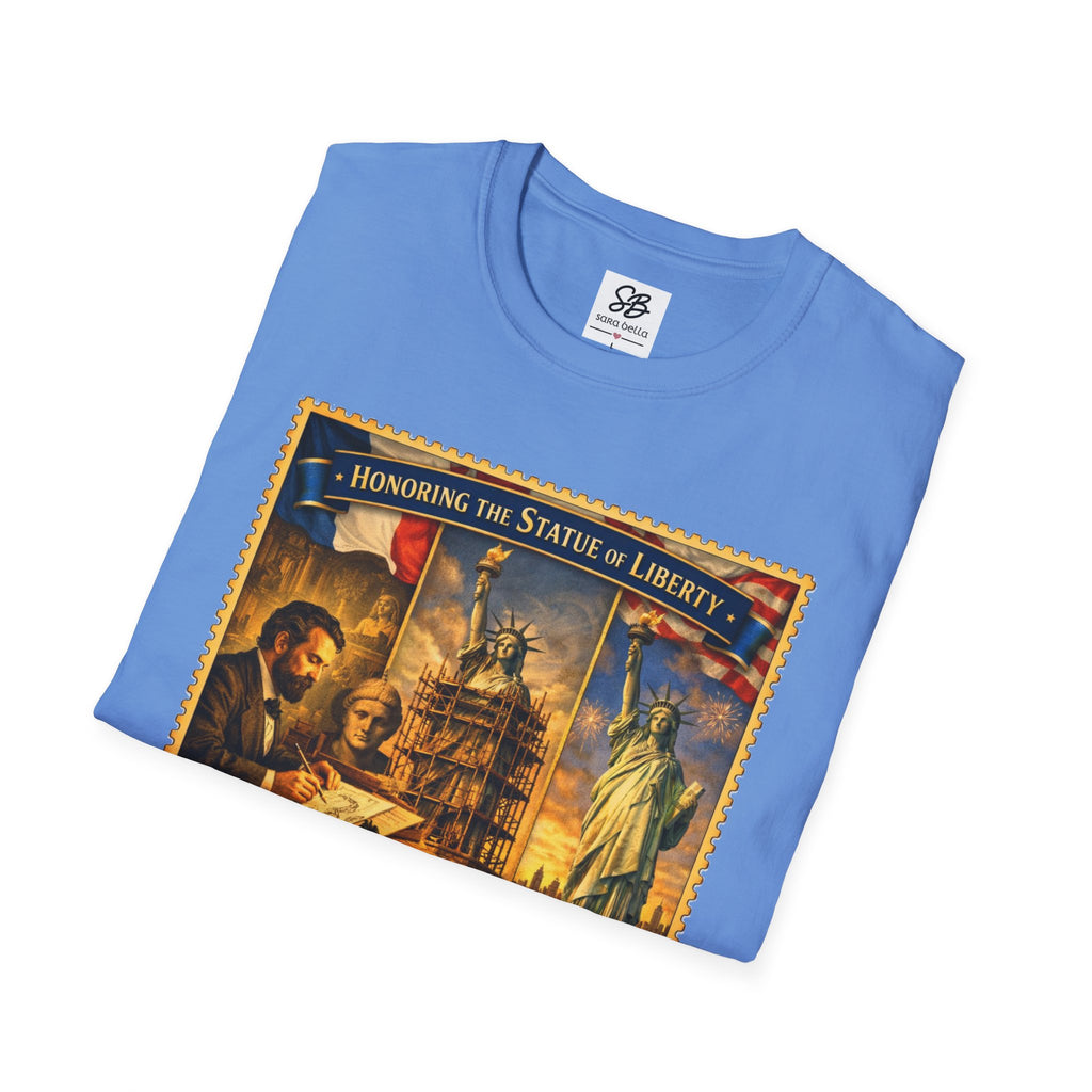 Statue of Liberty Tribute Vintage Stamp T-Shirt