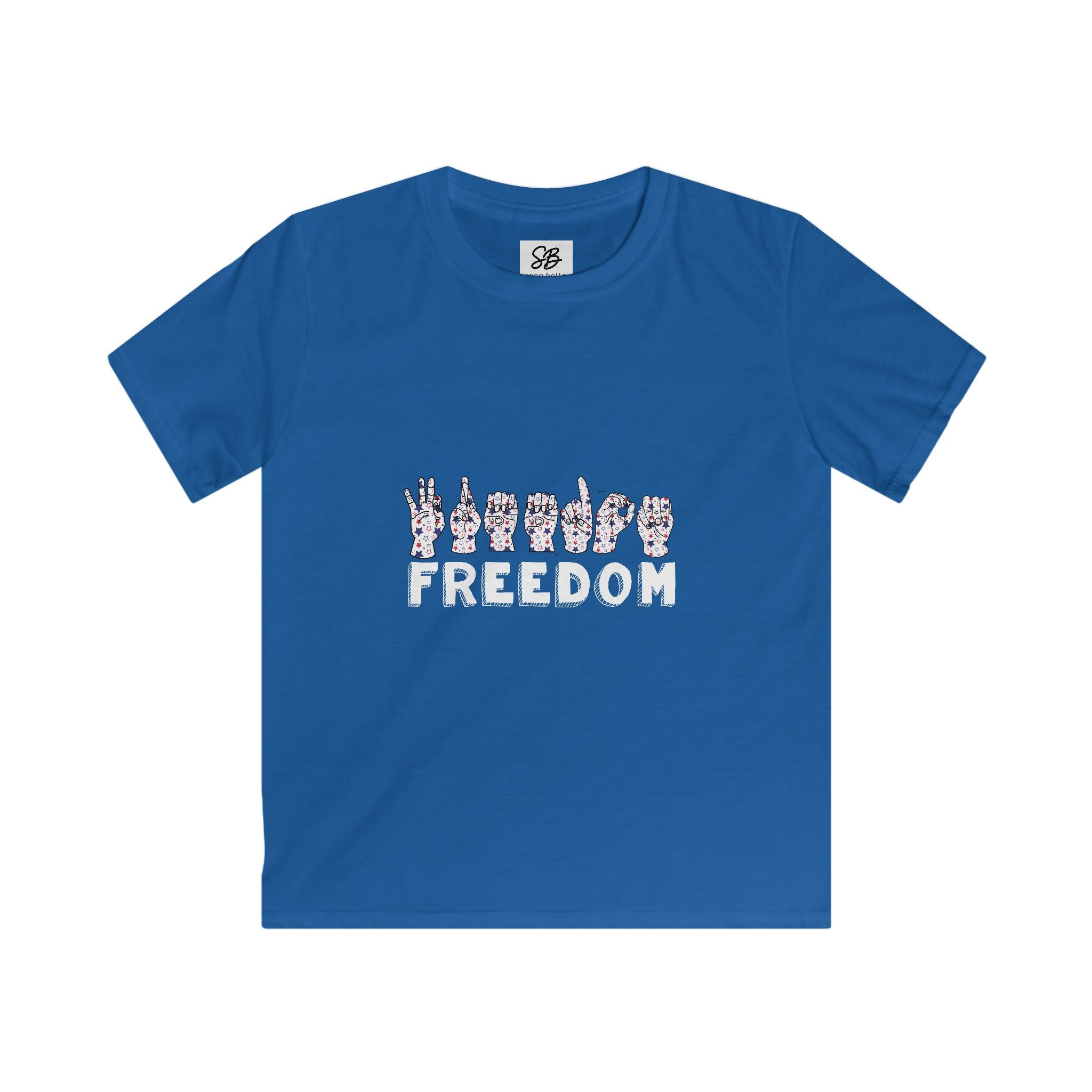 Kid Shirt - "Freedom" finger-spelled in ASL (America Sign Language) Shirt