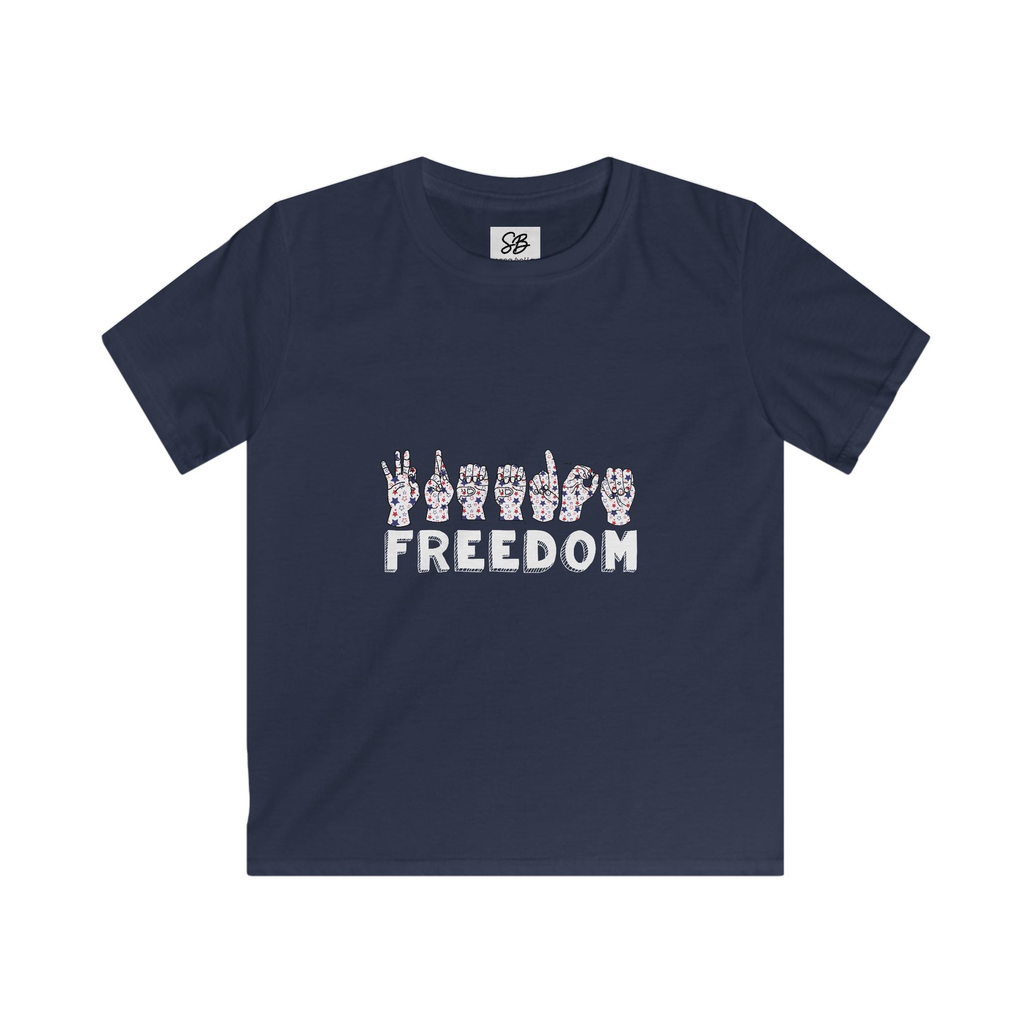 Kid Shirt - "Freedom" finger-spelled in ASL (America Sign Language) Shirt