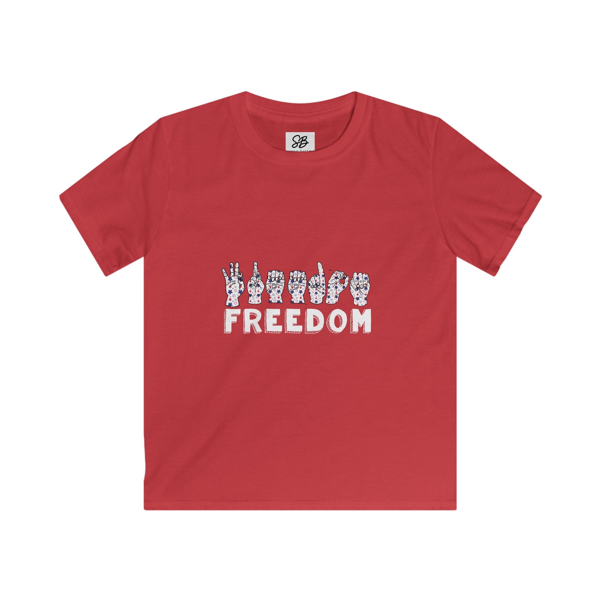 Kid Shirt - "Freedom" finger-spelled in ASL (America Sign Language) Shirt