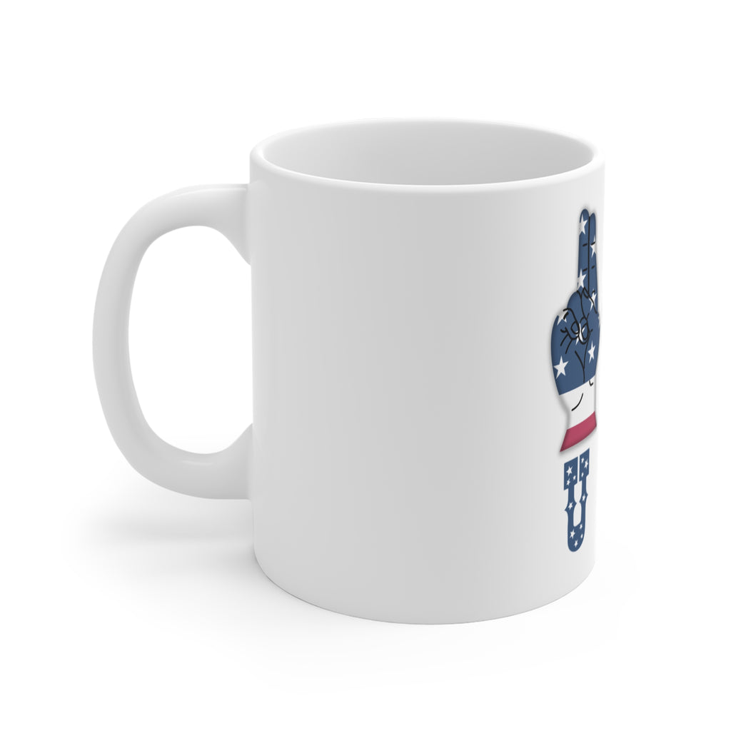 USA fingers-spelled ASL (America Sign Language) Coffee Mug  11oz