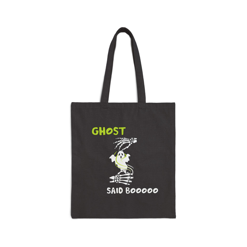Ghost "Said Booooo"  in ASL - Canvas Tote Bag