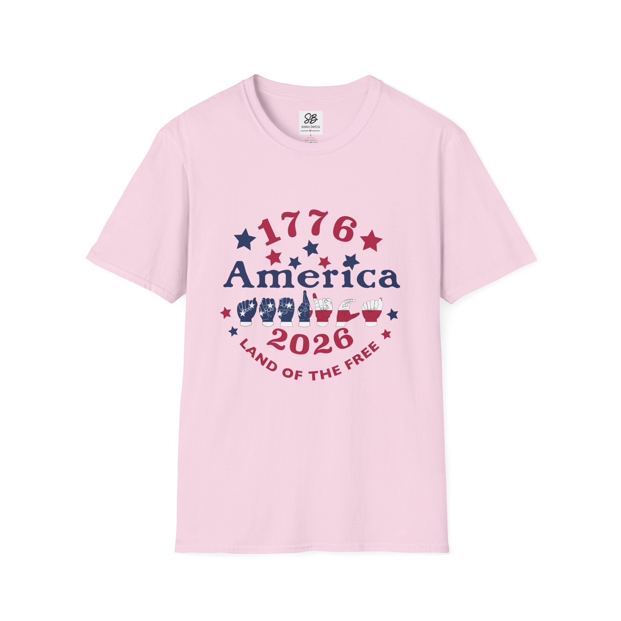 America in fingers-spelled ASL (America Sign Language) Shirt