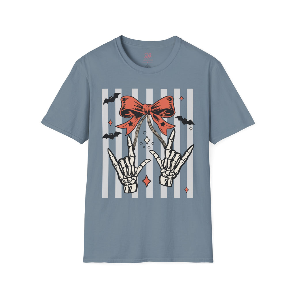 Spooky Skeleton "I Love you" ASL T-Shirt