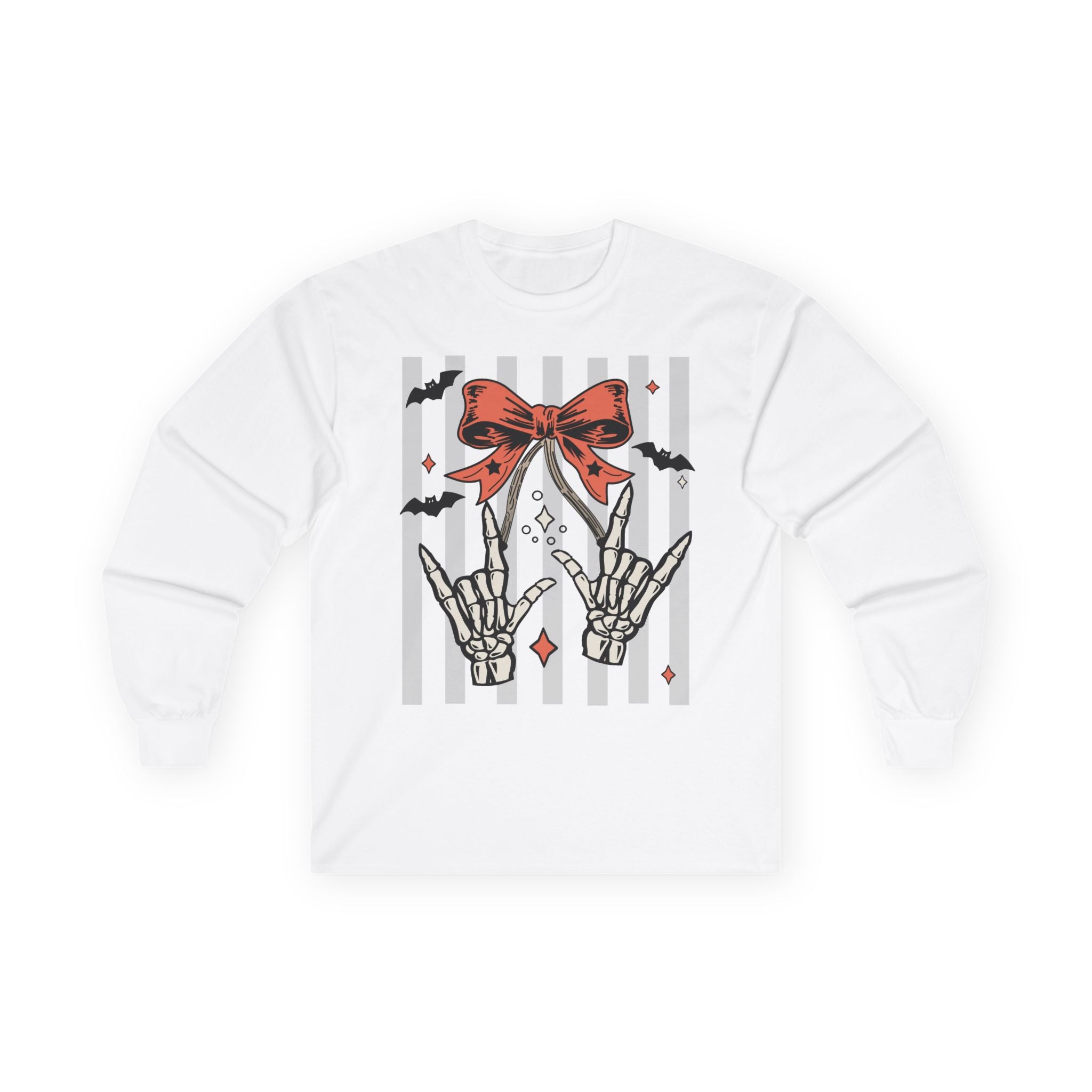 Spooky Skeleton Hands "I Love You" ASL - Long Sleeve Shirts
