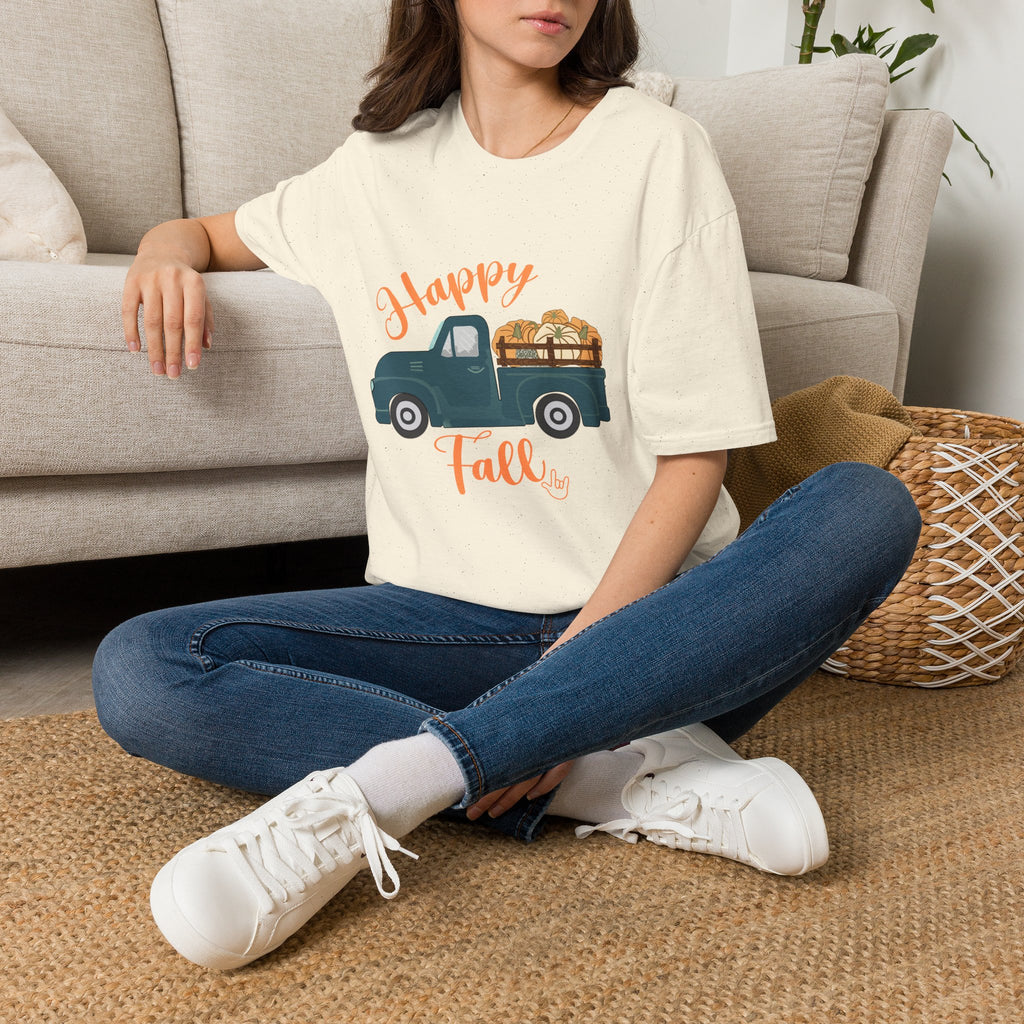 Happy Fall Vintage Truck  - T-Shirt