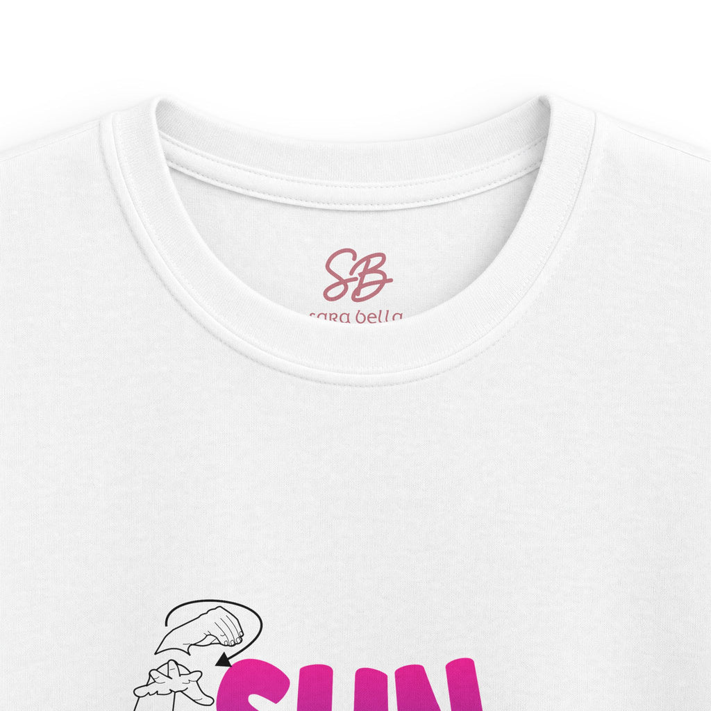 Kids Shirt - "Sun, Salt & Sand" in American Sign Language -  Kid Shirt
