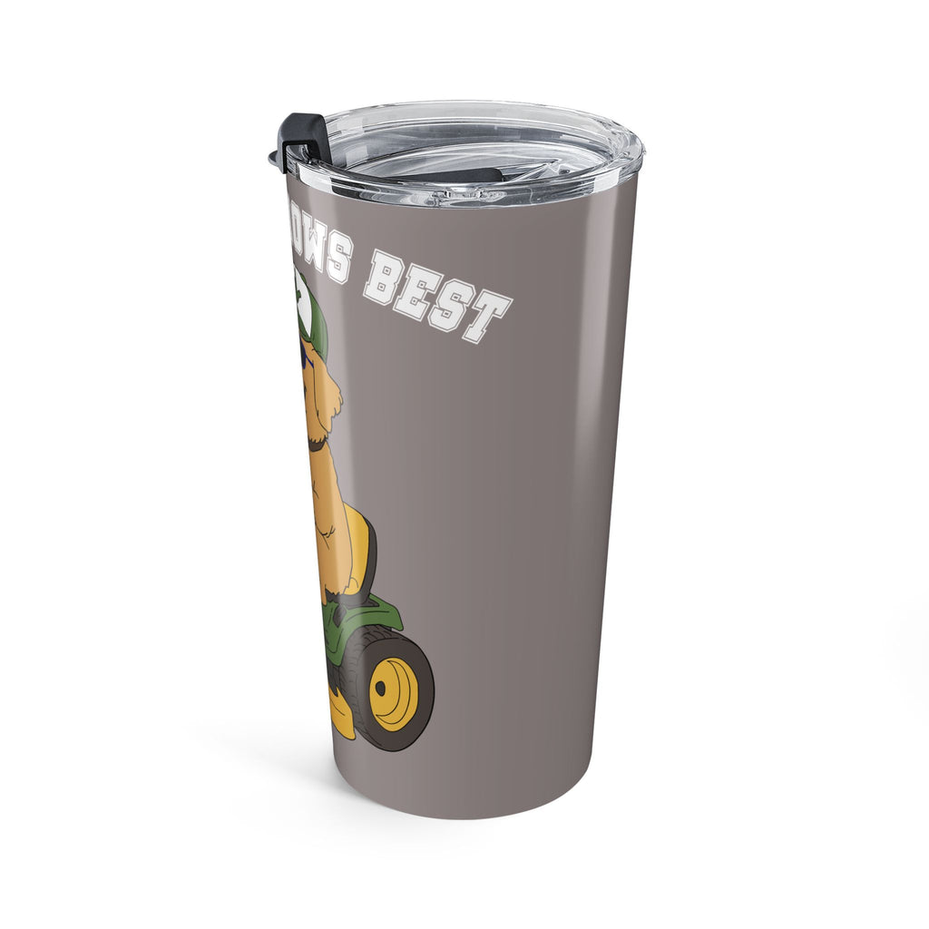 Grandpa mows best -Tumbler 20oz