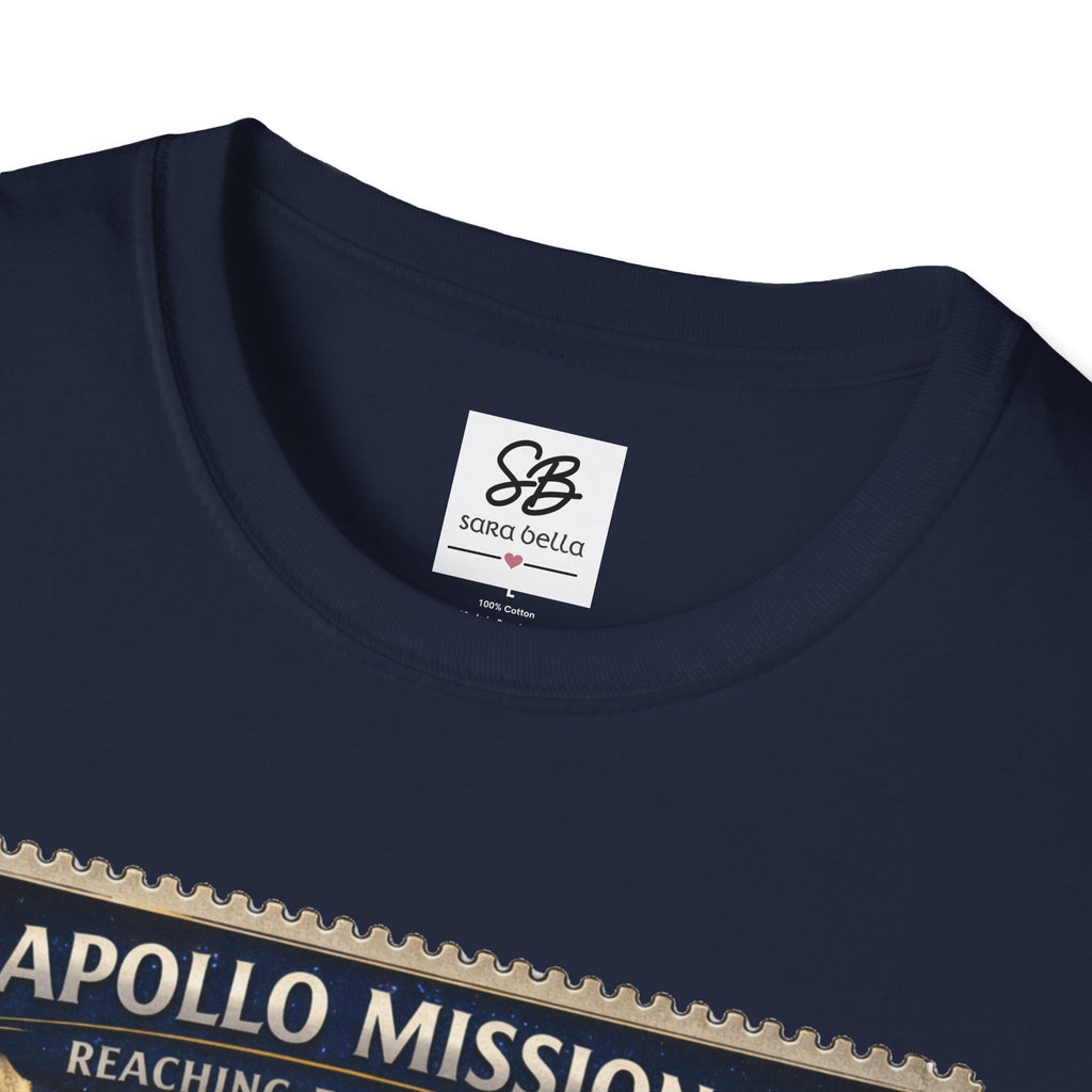 Apollo Missions  'Space Exploration' Vintage Stamp T-Shirt