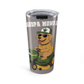 Grandpa mows best -Tumbler 20oz