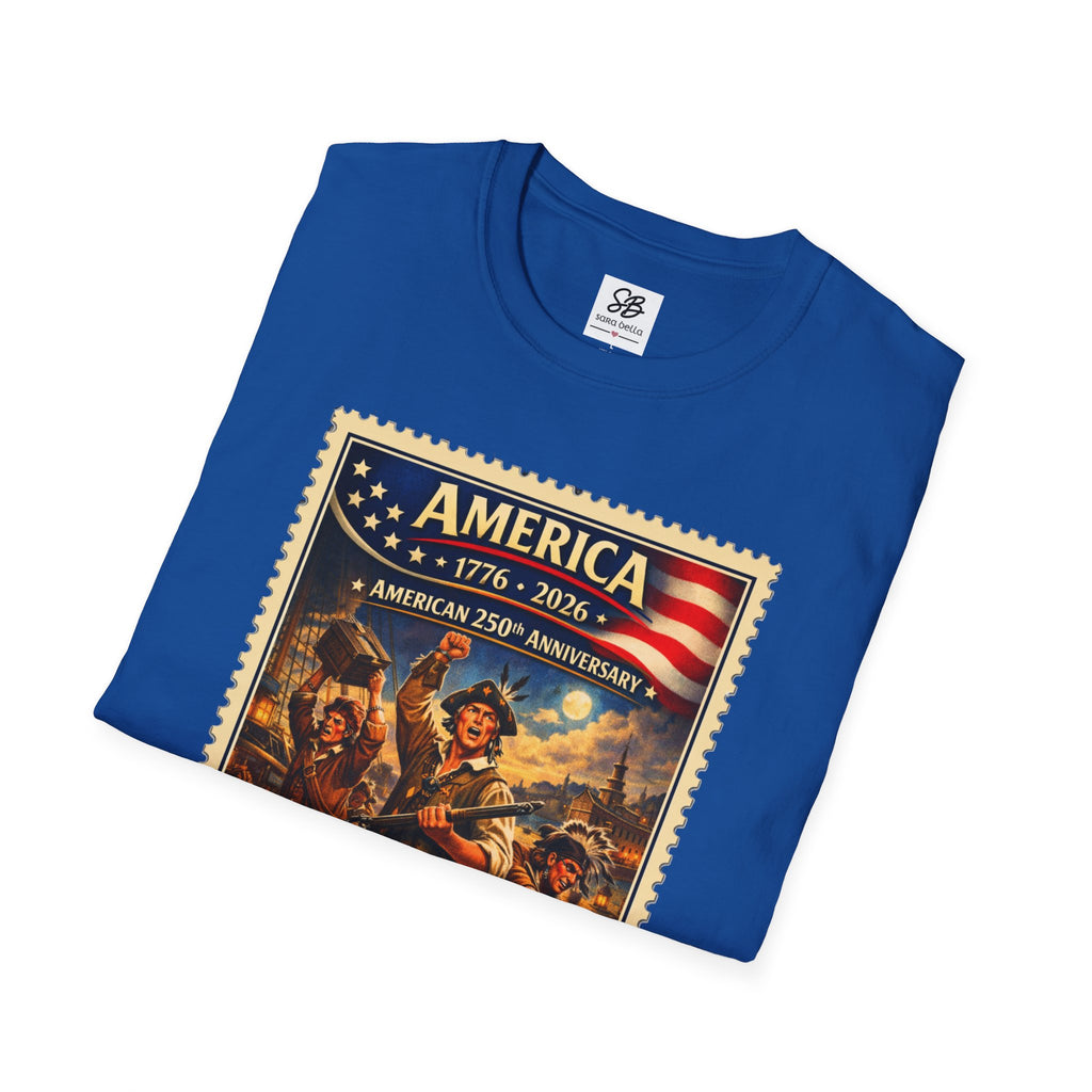 Boston Tea Party Vintage Stamp T-Shirt