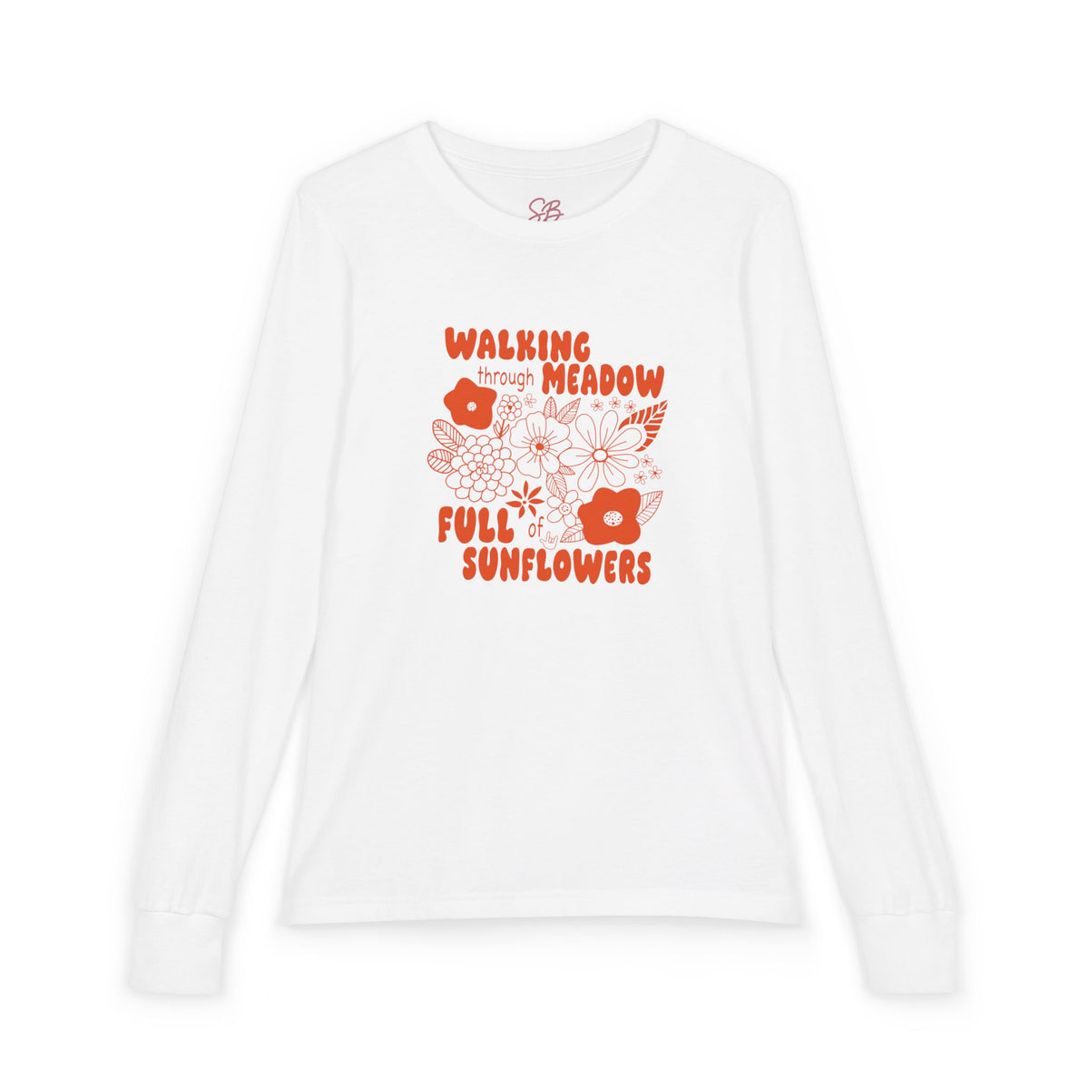Walking Meadow Full Sunflowers - Kid Long Sleeve Shirt