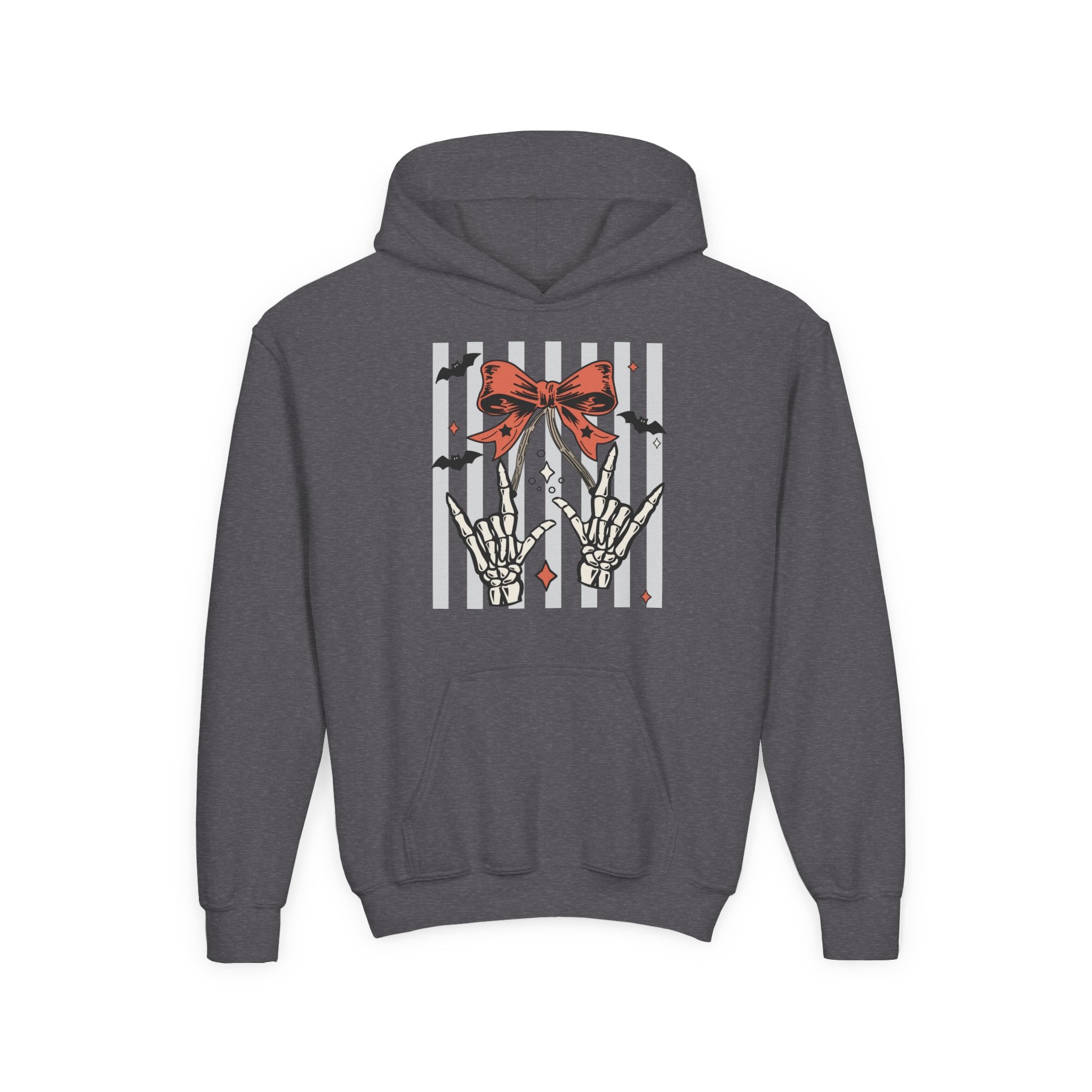 Spooky Skeleton Hands "I Love You" ASL - Kid Hoodie