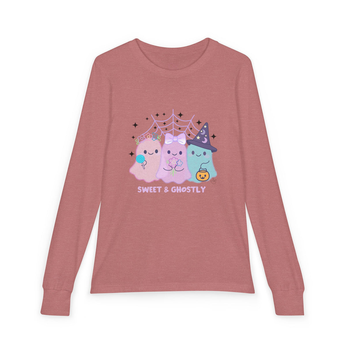 3 Friendly Ghosts "Sweet & Ghostly"  - Kid Long Sleeve Shirt