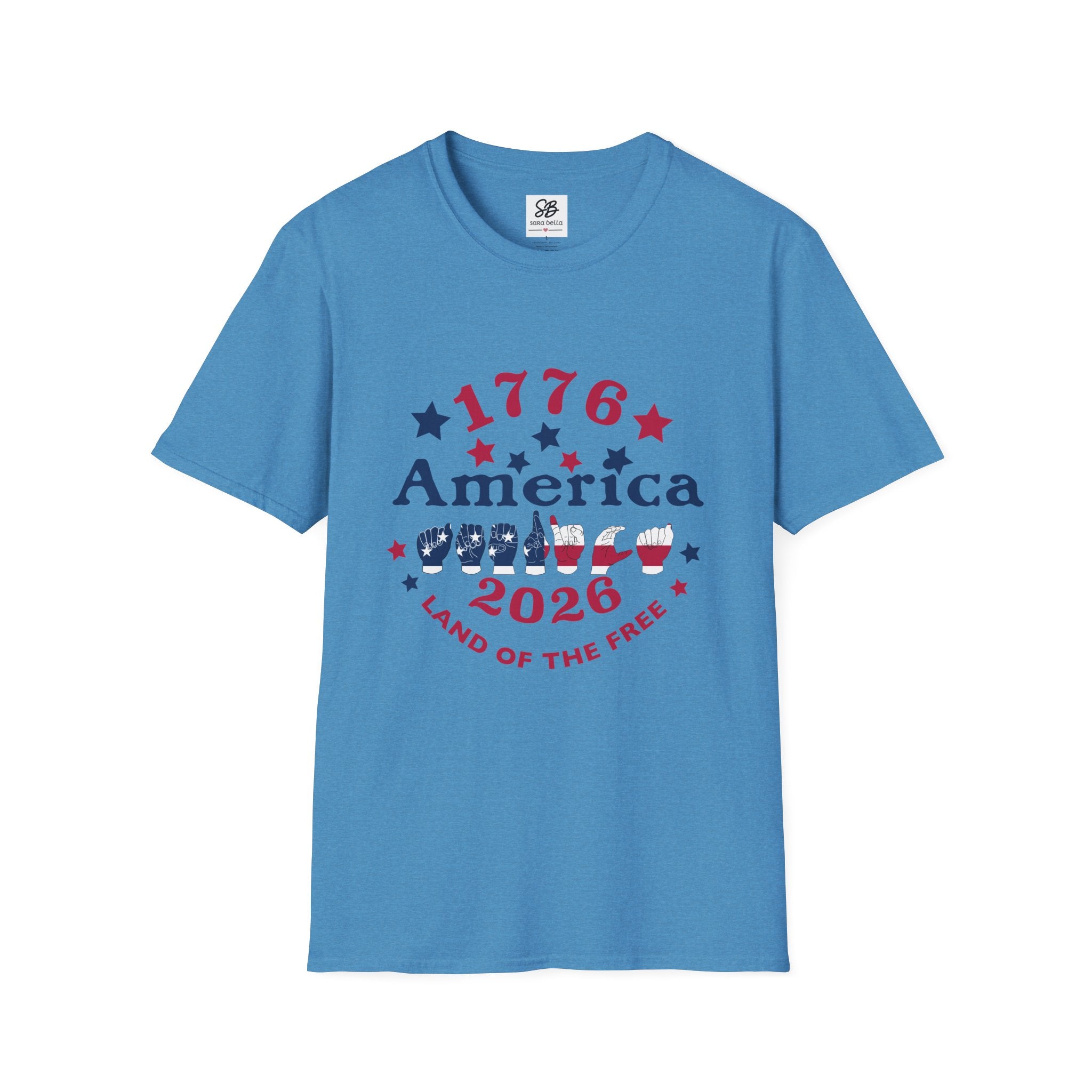 America in fingers-spelled ASL (America Sign Language) Shirt