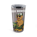 "Uncle Mows Best" Lawn Mower with Golden Retriever  -  20oz Tumbler