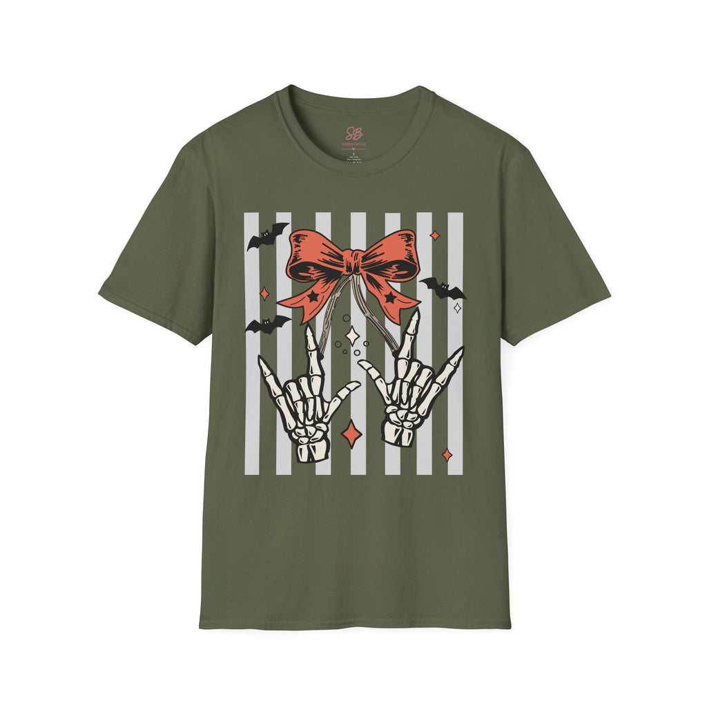 Spooky Skeleton "I Love you" ASL T-Shirt