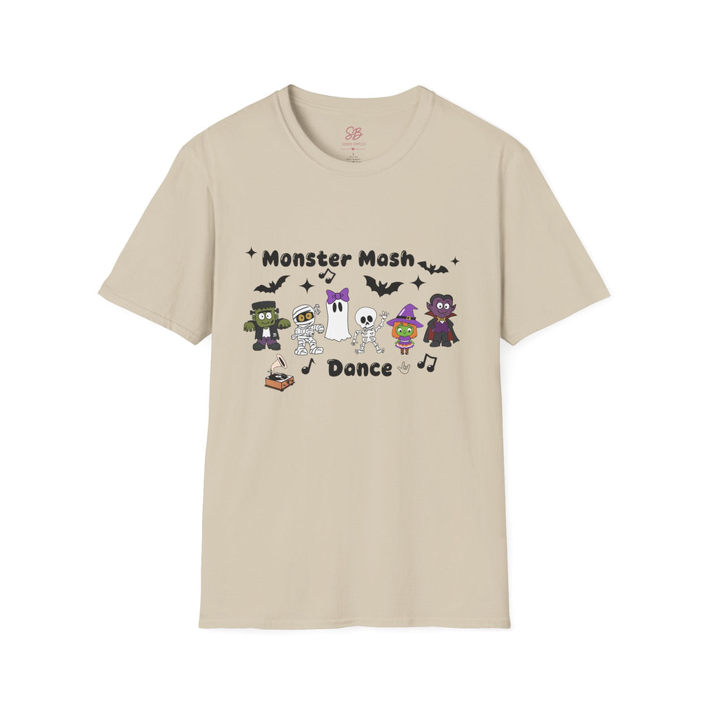 Monster Mash Dance of Halloween Characters Crews -  T-Shirt