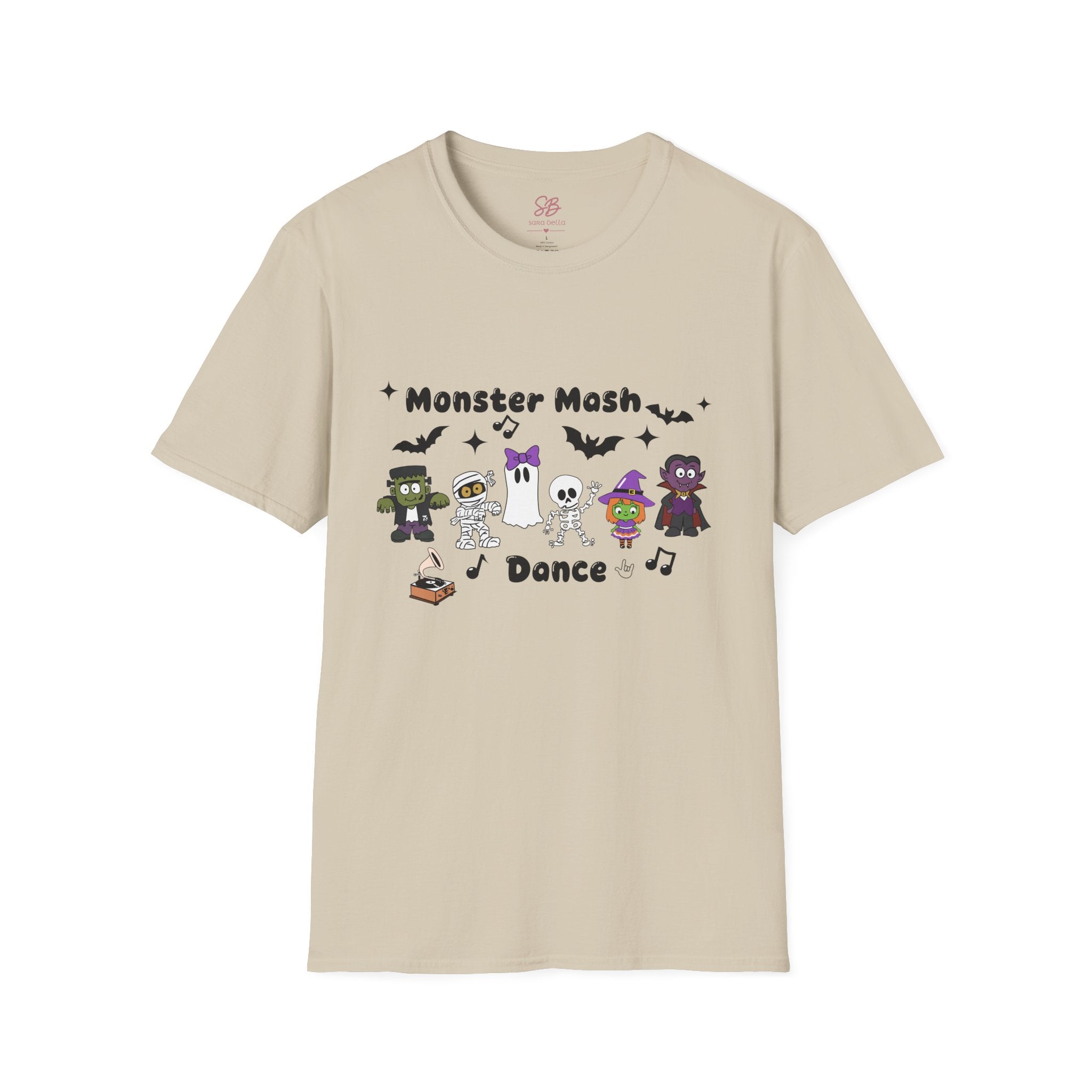 Monster Mash Dance of Halloween Characters Crews -  T-Shirt