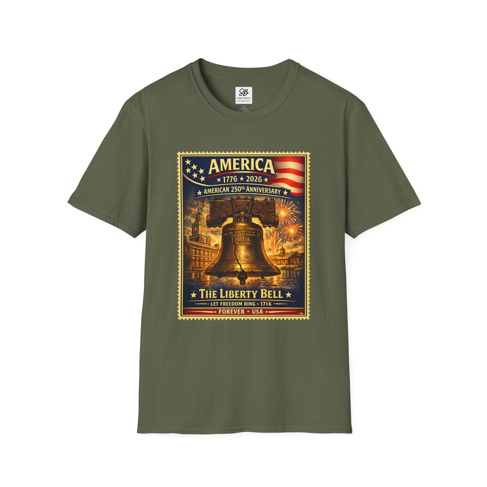 Liberty Bell Vintage Stamp T-Shirt