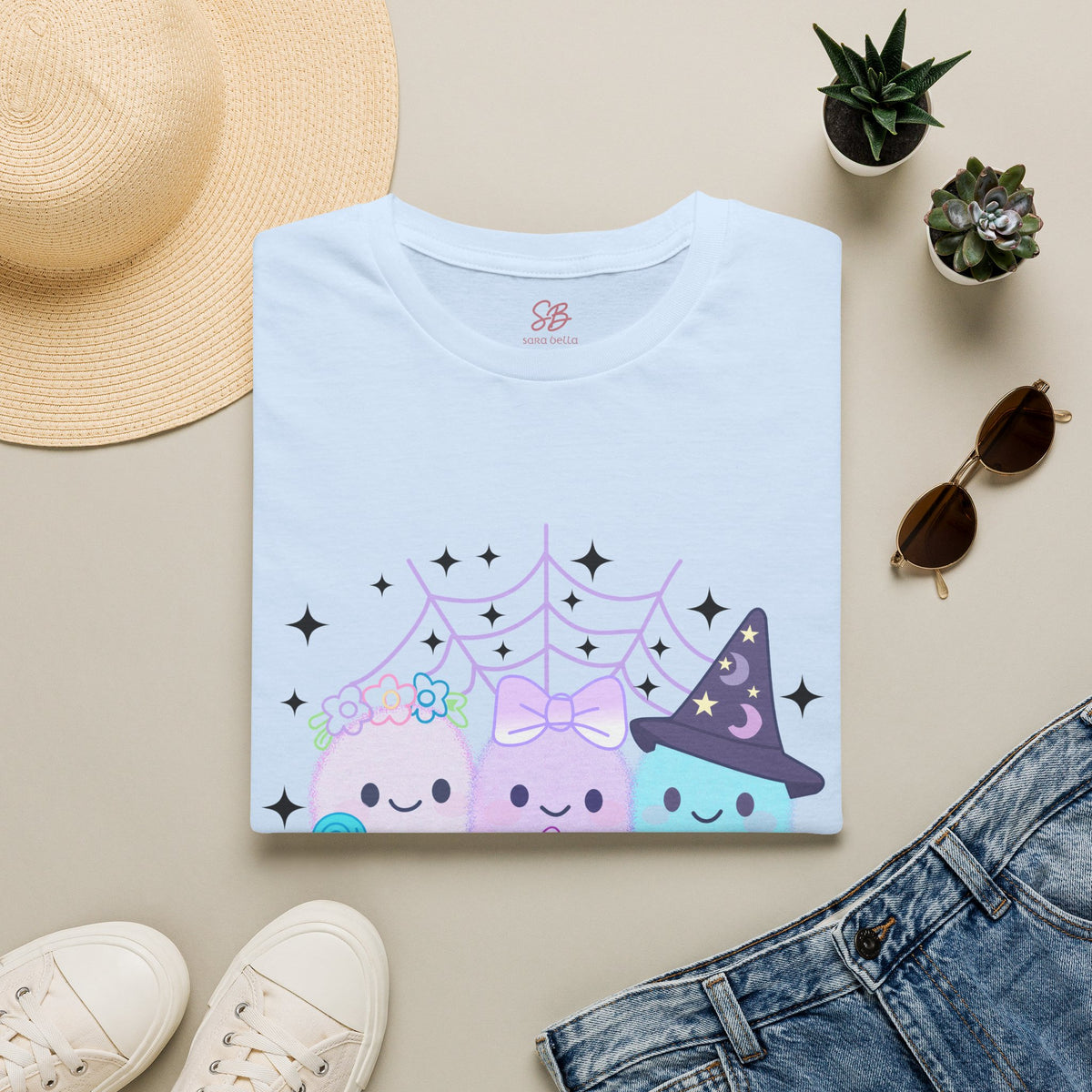 3 Friendly Ghosts "Sweet & Ghostly"  - T-Shirt