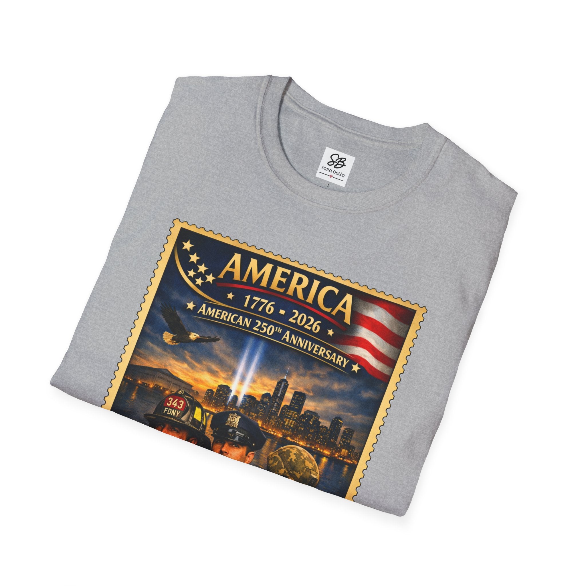 9/11 Remembrance"We Will Never Forget" Vintage Stamp T-Shirt