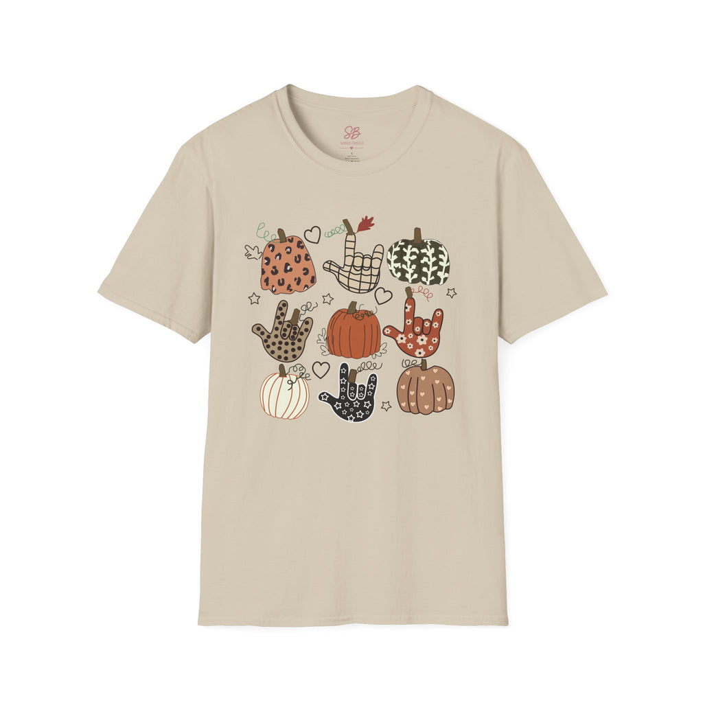 ASL Pumpkins Tic-Tac-Toe - T-Shirt