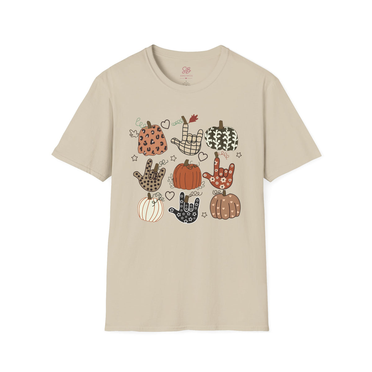 ASL Pumpkins Tic-Tac-Toe - T-Shirt
