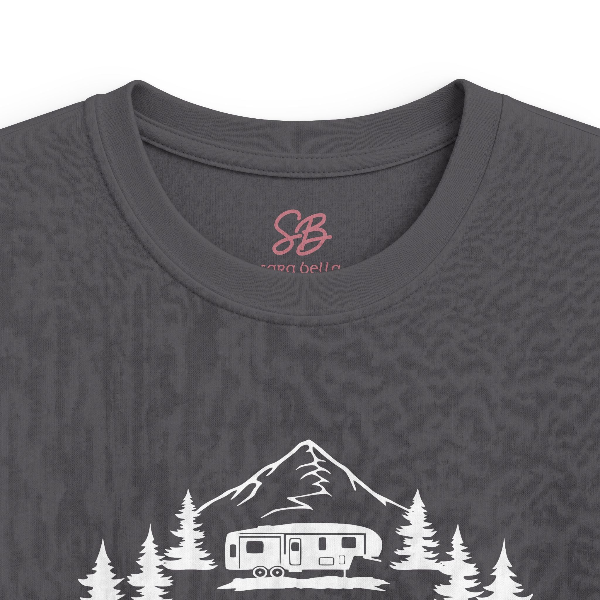 Live Love Camping in ASL (white ink) - Kid T-Shirt