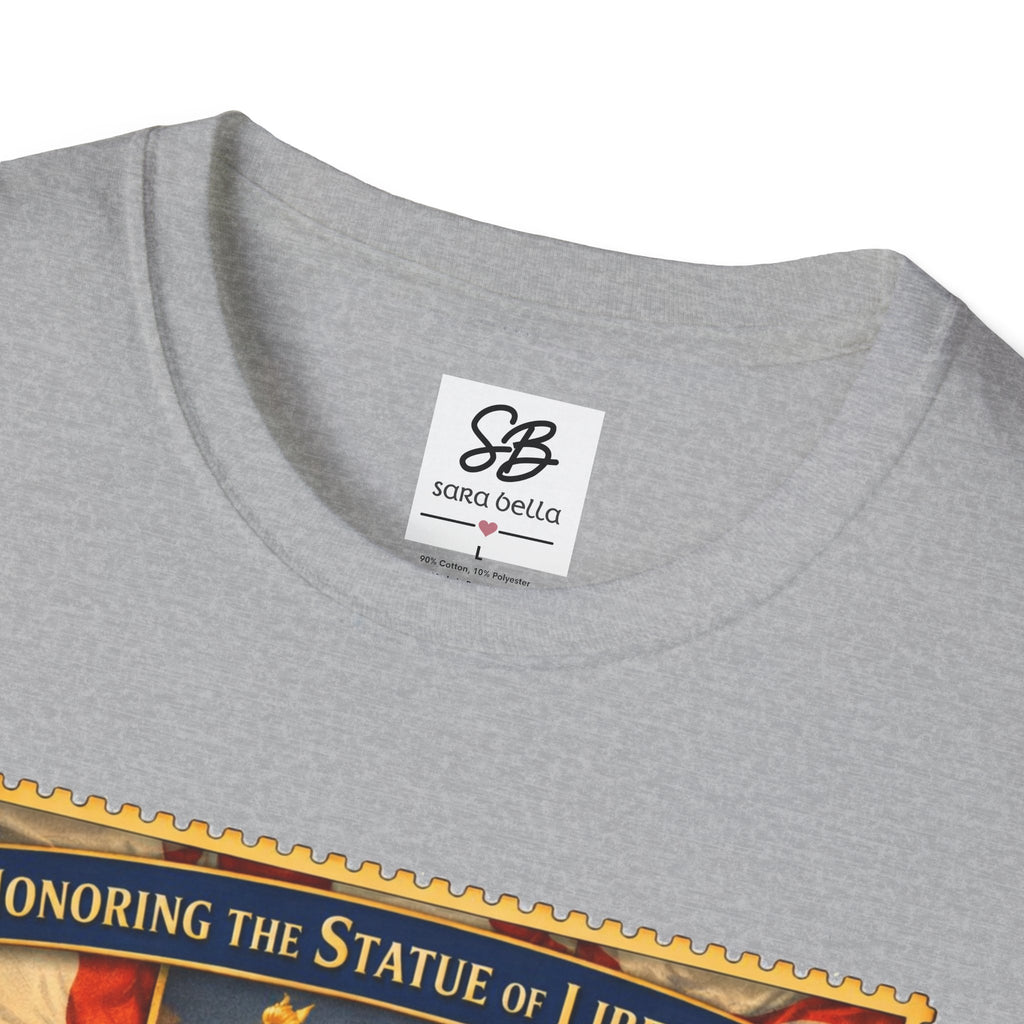 Statue of Liberty Tribute Vintage Stamp T-Shirt