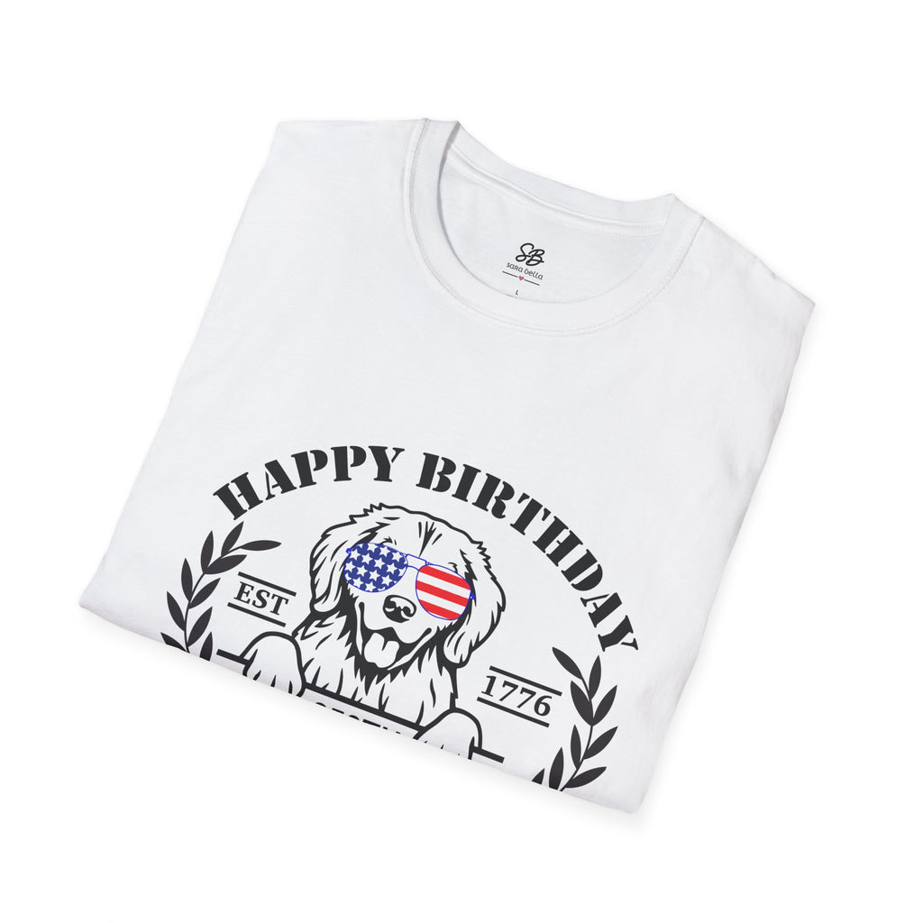 Happy Birthday 250th America with a dog T-Shirt