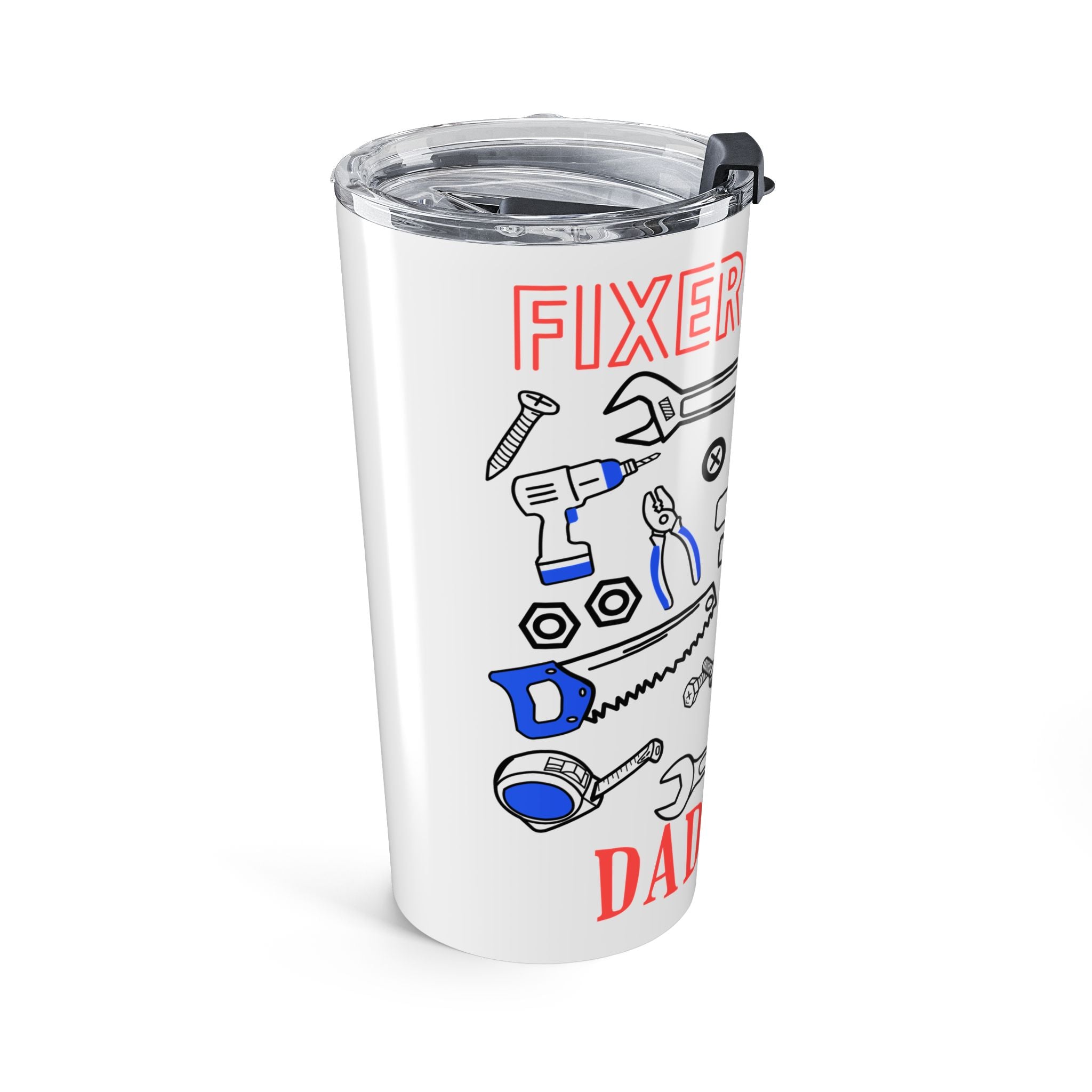 Fixer of Things Dad Club - 20oz Tumbler, Travel Mug (Tools Design)