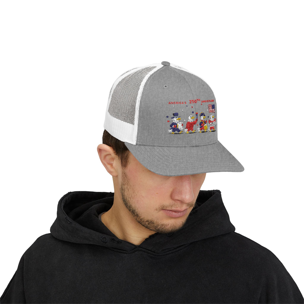Patriotic Eagles Parade 250th Anniversary Snapback Trucker Cap