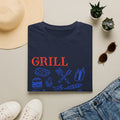 Grill Dad Club T-Shirt — Barbecue Tools & Grill Icons Tee