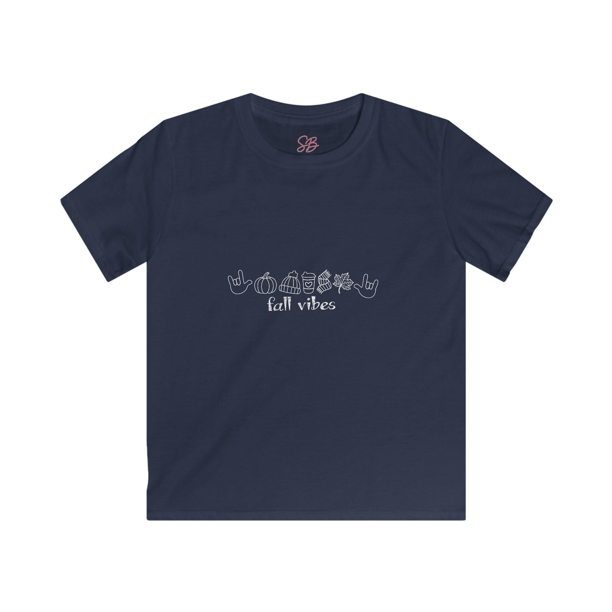 Fall Vibes with I Love You American Sign Language, ASL - Kid T-Shirt