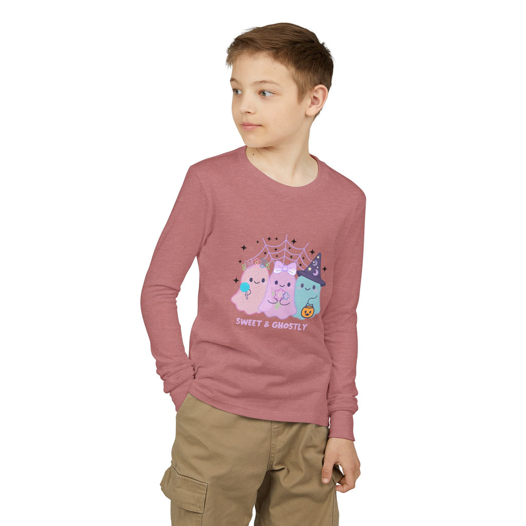 3 Friendly Ghosts "Sweet & Ghostly"  - Kid Long Sleeve Shirt