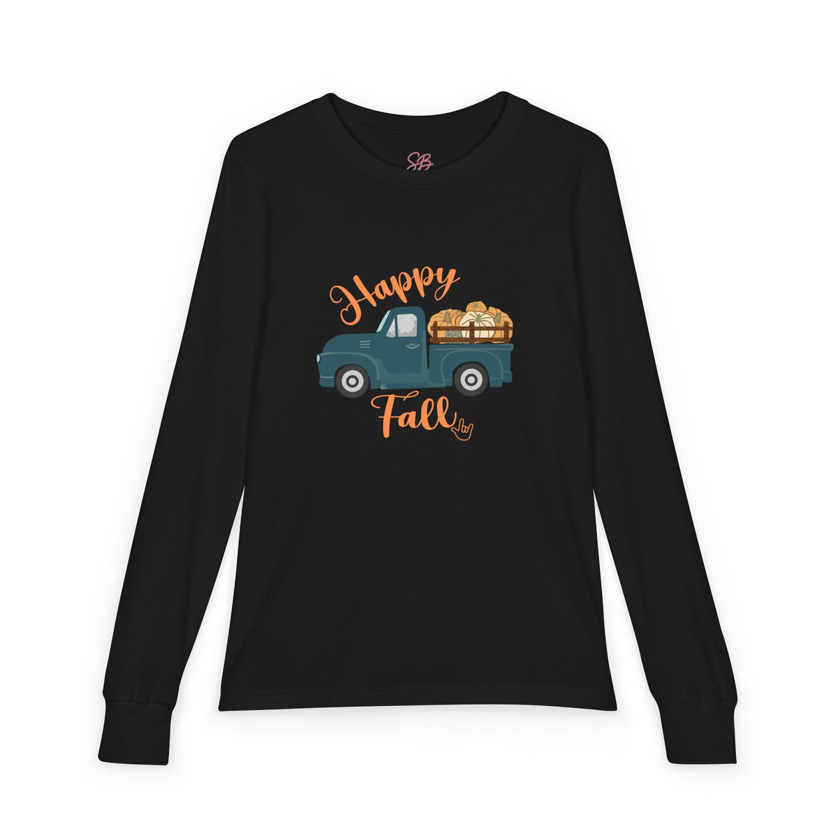 Happy Fall Vintage Truck - Kids Long Sleeve Shirt