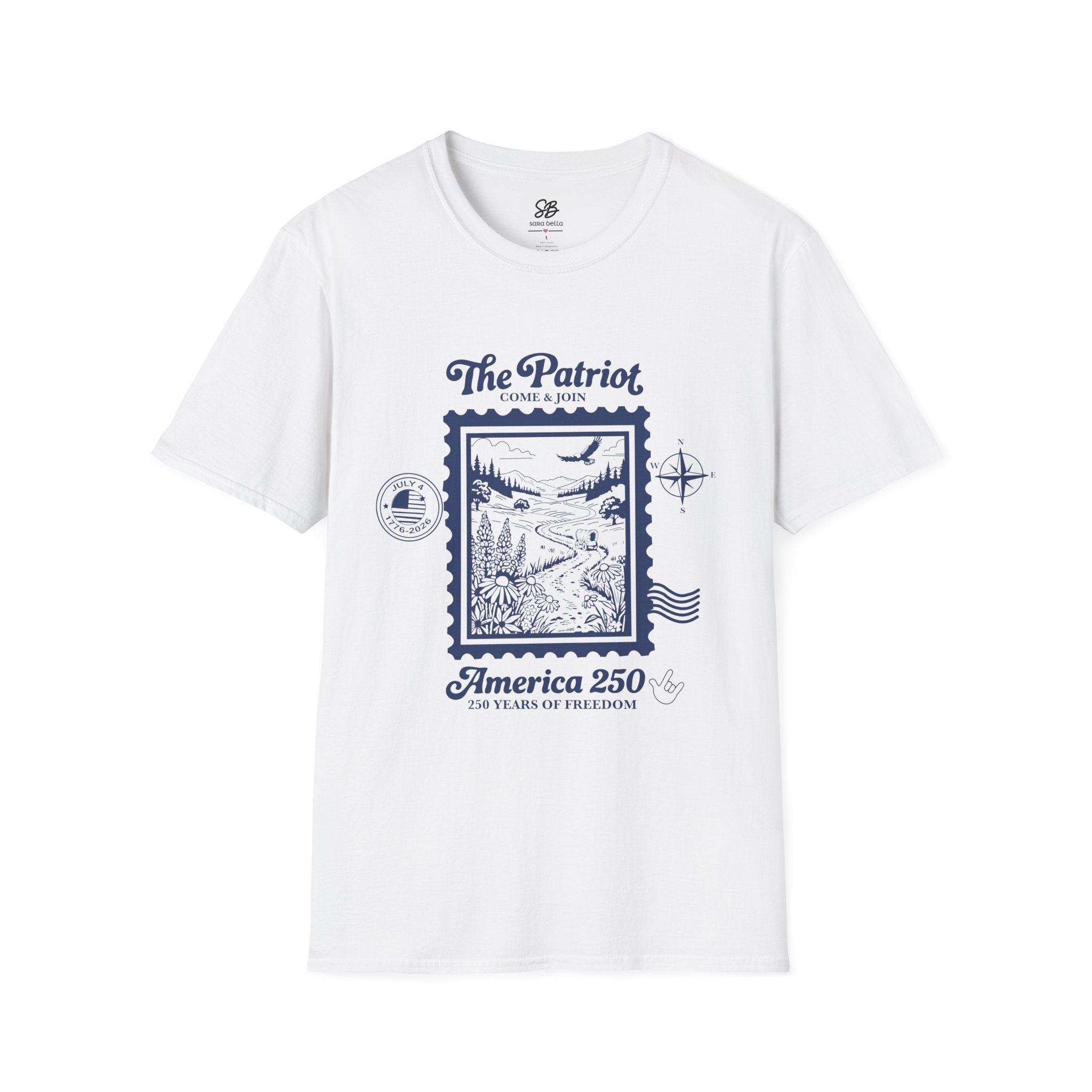 The Patriot Vintage America 250th Stamp Design Shirt