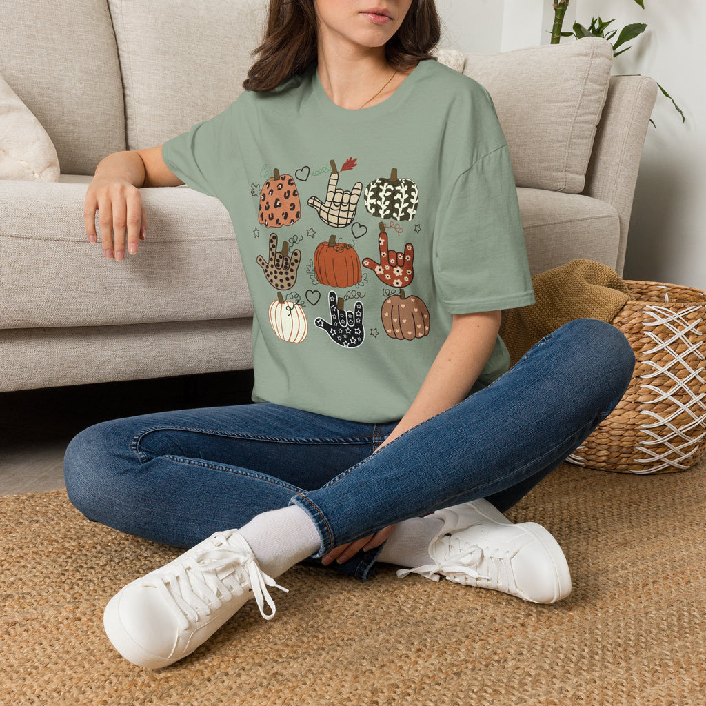 ASL Pumpkins Tic-Tac-Toe - T-Shirt