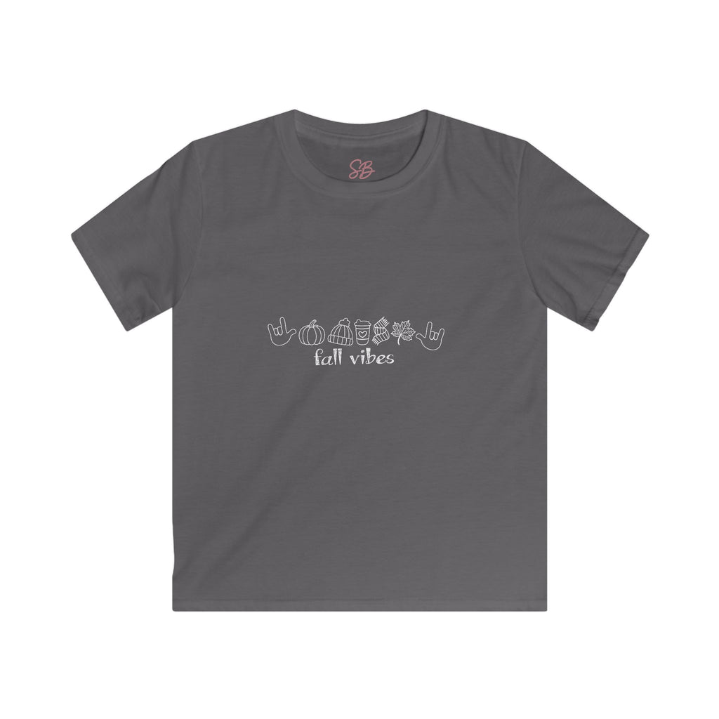 Fall Vibes with I Love You American Sign Language, ASL - Kid T-Shirt