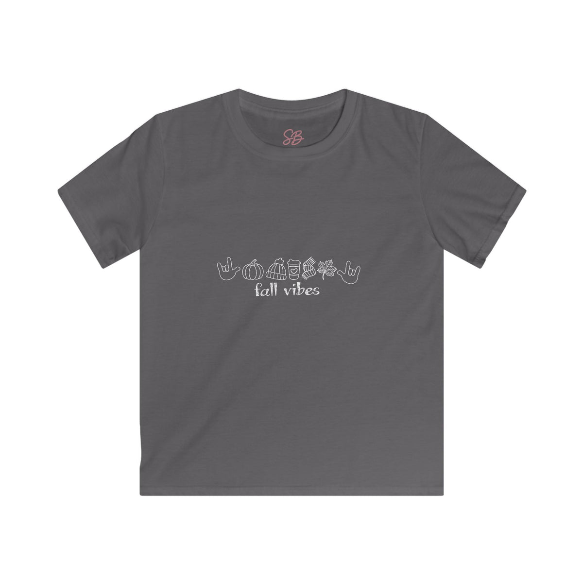 Fall Vibes with I Love You American Sign Language, ASL - Kid T-Shirt